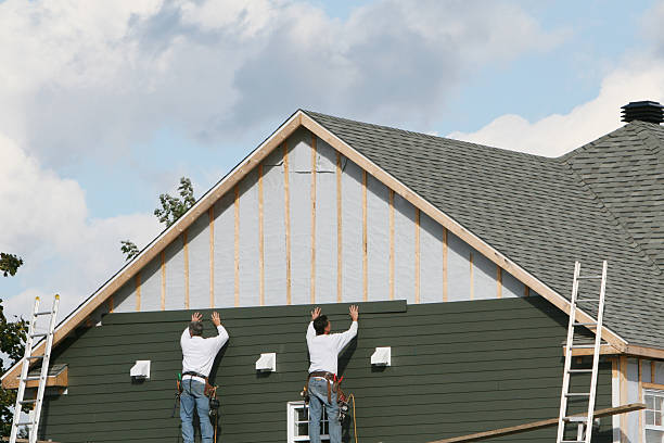 Professional Emergency Siding Repair technician working in Ruffin, NC